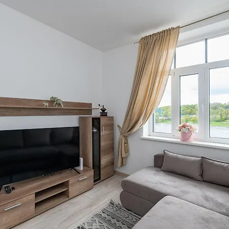 Serene Nemunas River View Apartment Near Mcdonald By Polo Apartments Kaunas Exterior foto
